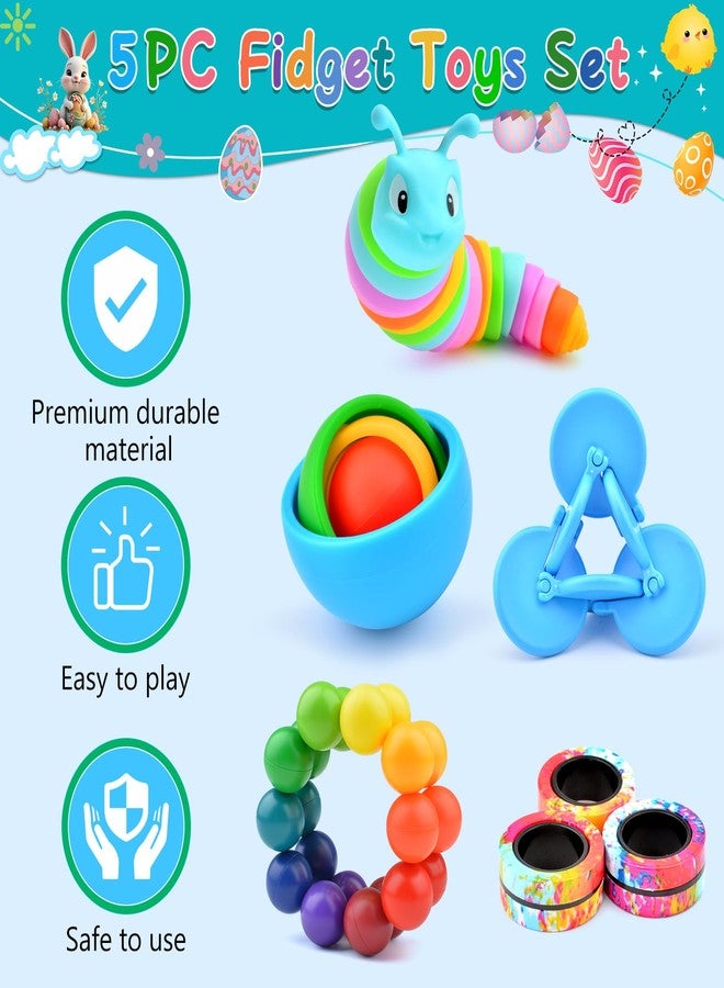 ASIOWELY Fidget Toys for Kids 8-12 Pack, Sensory Toys Set Easter Basket Stuffers for Teens Adults Autism, Fidget Slug, Sensory Ball Desk Toy Stress Relief Toys for ADHD Toddler - Image 3